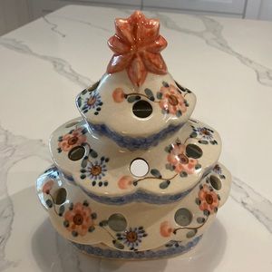 Polish pottery Christmas tree